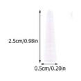 thumbnail image 2 of OULII 1Set Eyelash Tweezers White Silicone Cover Sleeve for Home and Use, 2 of 8