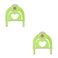 thumbnail image 2 of Moyic 1 estante de baño para toallas, soporte para jabonera, fregadero de cocina, soporte de almacenamiento de esponja, ganchos para bata, ventosa con Verde 2piezas Moyic CBP007163, 2 of 5