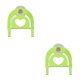 thumbnail image 4 of sweethay Estante de almacenamiento multifunción de esponja con ganchos de succión de PP para baño de cocina Verde 2Conjunto, 4 of 5