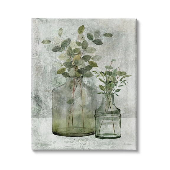 Stupell Industries Plant Botanical Bunches Country Vase Potted Plant Painting, 30 x 40, Design by Carol Robinson