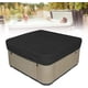 thumbnail image 2 of Protector de la cubierta de la bañera de hidromasaje Tapa impermeable de la cubierta del SPA al aire libre para la bañera de hidromasaje cuadrada, negro, 218 * 218 * 90 cm - Cubierta de SPA, 2 of 5