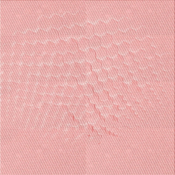Ahgly Company Indoor Square Patterned Pastel Red Pink Area Rugs, 6' Square