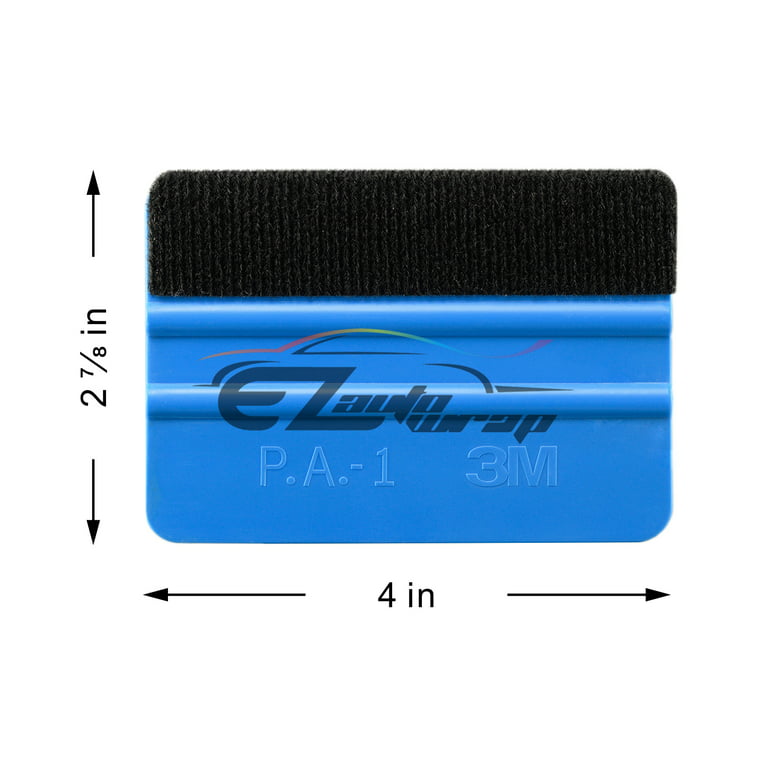 3M Blue Detailer Plastic Squeegee with Felt Tool Kit Decal Vinyl Wrap Tint  Applicator 