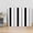Black Gray, variant on Light Blue Grey Stripe Wall Art for Living Room,Canvas Picture Wall Decor for Bathroom Bedroom,Modern Farmhouse Vertical Striped Painting Artwork for Office Kitchen Hallway Dining Room Decor 12"x16"