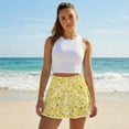 thumbnail image 5 of Xoenoiee Lemon Leaves Print Tennis Skirts for Women Pleated Athletic Skort Lightweight Golf Skirts with Shorts Pocket Workout Pickleball, 2XL, 5 of 6