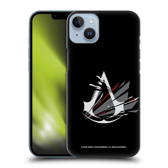 Head Case Designs Officially Licensed Assassin's Creed Logo Shattered Hard Back Case Compatible with Apple iPhone 14 Plus