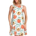 thumbnail image 1 of Easygdp Peach para Vestido Transpirable de Mujer, Vestido Suelto de Manga Corta con Pliegues y Bolsillos para el Verano, 1 of 7