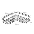 thumbnail image 3 of Estante De Metal Para Almacenamiento 2pz Organizador De Baño para Productos Esquinero Facil Instalación, 3 of 5