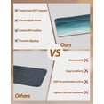 thumbnail image 3 of Stair Treads for Wooden Steps,Turquoise Waves Peel and Stick Stair Treads with Adhesive,Simple Ombre Abstract Sea Waves Art Non Slip Indoor Stairs Runner Rugs Mats for Elders Dogs 8"x30" 7PCS, 3 of 7
