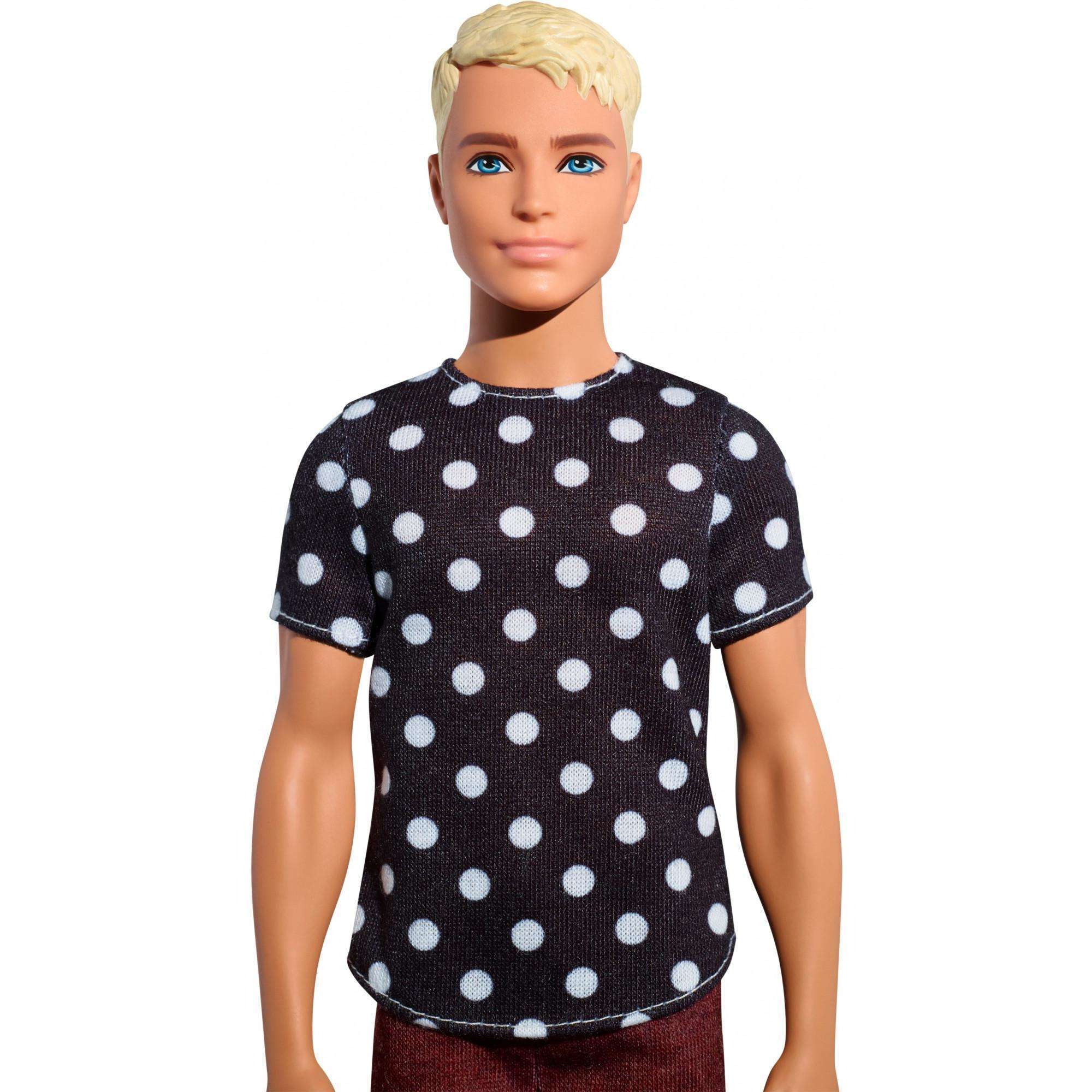 Barbie Fashionistas Ken Doll Wearing Polka Dot Top & Red Pants - image 3 of 5