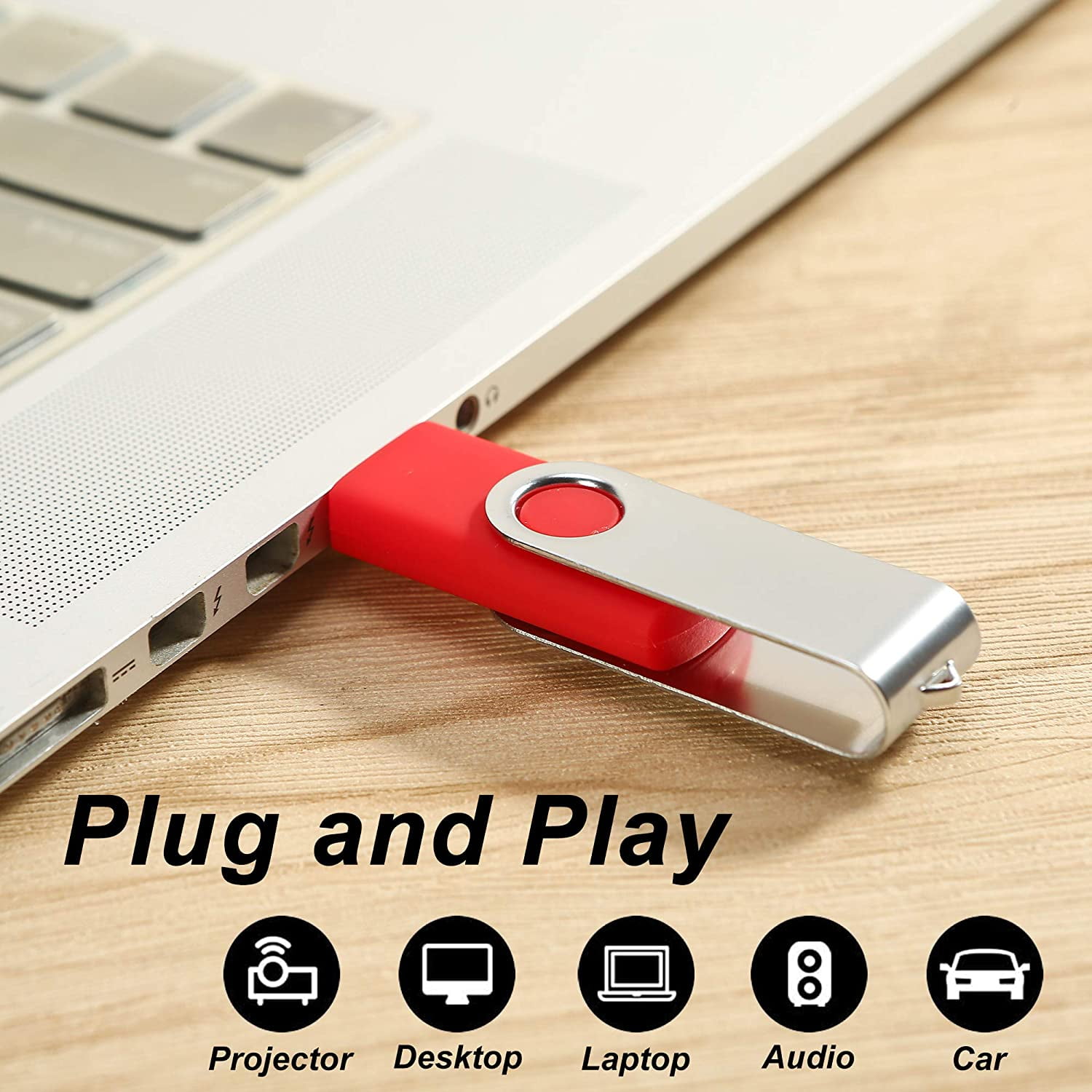 2GB 50 Pack, USB2.0 PenDrive Gig Stick Memory Stick Pendrive 2GB Bulk Thumb Drives Pack (50 PCS 2GB, Red)