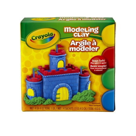 Crayola Model Magic Non-Toxic Modeling Clay Set, 025 Lb, Assorted Color, Set Of