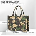 thumbnail image 3 of Large Capacity Tote Bag,Jungle Camo Irregular Shapes Pattern Handbag Fashion Luxury Tote Bag,15.7"x13"x 5.1" Inches,Laptop Compatible, 3 of 6