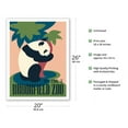 thumbnail image 2 of Brookfield Zoo Chicago - Panda Bear - Vintage Travel Poster by Charles Raymond c.1930 - Fine Art Matte Paper Print (Unframed) 20x26in, 2 of 4