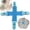 Blue, variant on Tucknest Bed Sheet Holders for Corners, Sheet Clips for Bedding Heavy Duty, Bed Scrunchie with Locking Button for Dryer, Blue