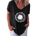 thumbnail image 1 of Women Fashion Printing Shirts Short Sleeve Loose Tee Tops, 1 of 9