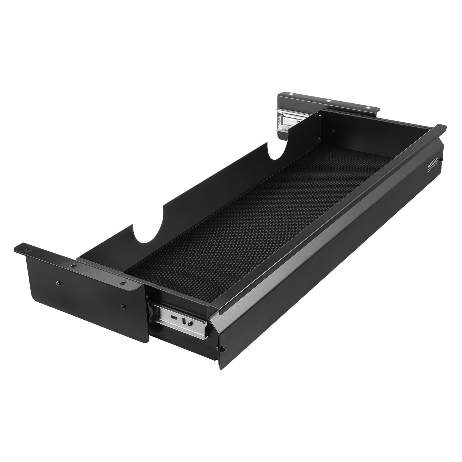 26 Inch Wide Under Desk Slide Out Drawer Hidden Storage Organizer for Office Home Sit Stand Workstation 29x9x4 in