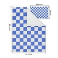thumbnail image 5 of Blue White Checkered Duvet Cover and Pillowcase Set for Single Bedding, Bedroom Accessories for Kids Teens, 5 of 5