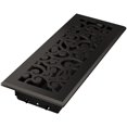 thumbnail image 2 of Imperial RG3375 Cast Iron Wonderland Decorative Floor Register, 4 x 12-Inch, Matte Black, 4 Pack, 2 of 7