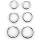 thumbnail image 1 of Pendientes de aro Pendientes de aro de acero inoxidable quirúrgico 8 mm 10 mm 12 mm Cartílago Helix Sleeper Pendiente para hombres, mujeres, niñas y niños Xemadio LRWJ184-4, 1 of 3