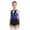 Blue, variant on Kids Girls  Tango Latin Jazz Dance Leotard Dress Sleeveless Sequins Tassel Hem Ballroom Dress Purple 14
