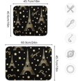 thumbnail image 3 of FREEAMG Dish Drying Mat Gold Glitter Stars Eiffel Tower Kitchen Dish Pads Super Absorbent Microfiber Dish Drying Rack Pads Safe Heat-resistant Kitchen Counter Mat,18x24 Inch, 3 of 7