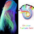 thumbnail image 2 of Clip-In Synthetic Hair Extensions for Stunning Luminous Highlights - for Parties and, 2 of 6