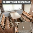 thumbnail image 2 of Uorisanigo Camper Accessories RV Dinette Cushion Covers Stretch Brown Cow Print Aztec Camper Seat Covers Dinette Booth - Universal Sofa Chair Cover Furniture Protector for RV Car Bench, 2 of 7