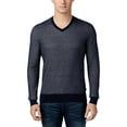 thumbnail image 2 of Michael Kors Mens Tuck Stitch Pullover Sweater, Blue, XX-Large, 2 of 2