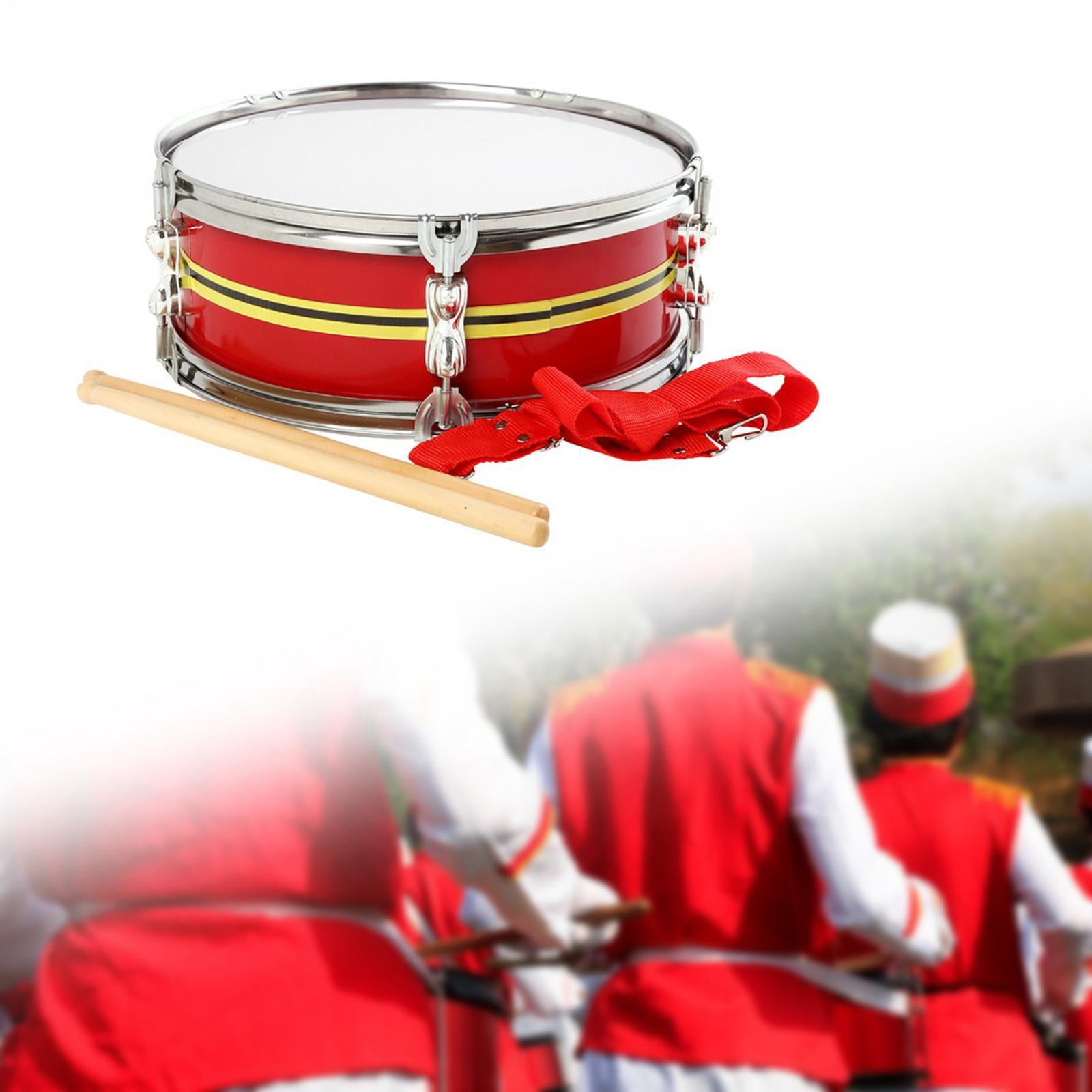 STARTIST 13" Snare Drum Music Drums Lightweight Educational Toy Musical Instruments Percussion Instrument for Boys Girls Kids Children Red