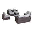 thumbnail image 3 of Living Source International 9-Piece Sectional Set with Cushion in Brown/Gray, 3 of 3