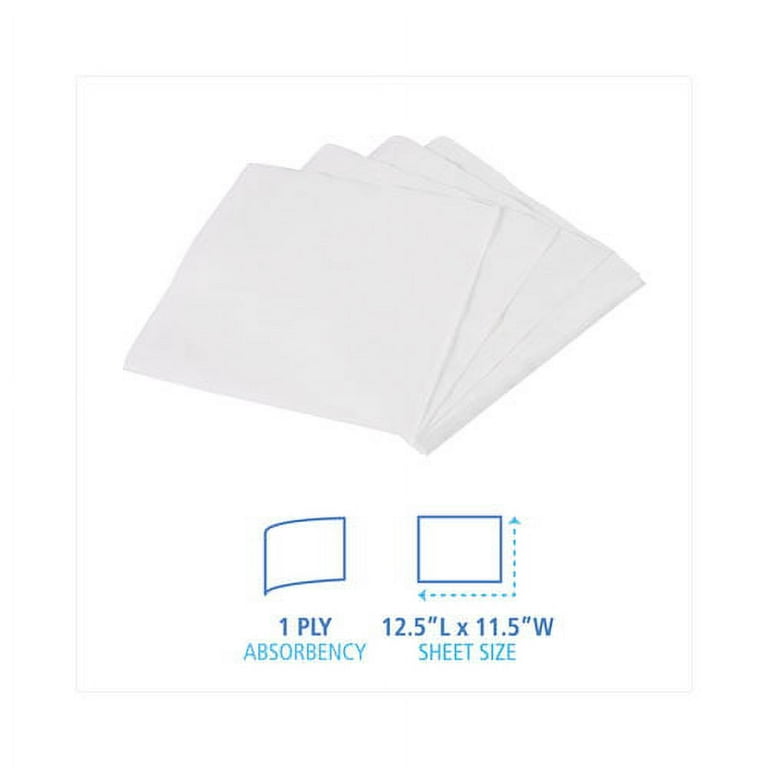 Office Packs Lunch Napkins, 1-Ply, 12 x 12, White, 2,400/Carton Office Packs Lunch Napkins, 1-Ply, 12 x 12, White, 2,400/Carton