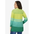 thumbnail image 2 of Woman Within Plus Size Ombre Shaker Cardigan, 2 of 6