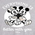 thumbnail image 2 of Disney - Mickey & Friends - Mickey & Minnie in Love - Everything is Better with You - Men's Jersey Tank Top, 2 of 4