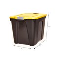 thumbnail image 5 of Homz® Durabilt® Contenant LLDPE à verrouillage de 22 gallons, noir et jaune, 5 of 5