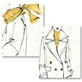 thumbnail image 1 of Gango Home Decor Glam Fashion Strokes I & Fashion Strokes II by Anne Tavoletti (Printed on Paper); Two 11x14in Unframed Paper Posters, 1 of 5