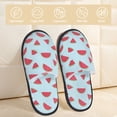 thumbnail image 2 of Fotbe Watermelon Pantuflas Peludas para Mujer con Estampado, Zapatillas de Peluche, Zapatos de Invierno para Casa, Uso Interior y Exterior-Large, 2 of 8