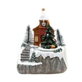 thumbnail image 1 of Centro de mesa con movimiento musical de casa navideña con luces y música, escena de nieve, regalos de fiesta para esposa, cumpleaños de año Nuevo árbol de Navidad, 1 of 8