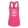 thumbnail image 2 of Wild Bobby, My Savior Is Tougher Than Nails Revelation 1:18, Inspirational Christian, Women Racerback Tank Top, Raspberry, Small, 2 of 5