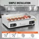 thumbnail image 5 of VEVOR Plancha electrica comercial, parrilla superior plana de 4400 W, temperatura ajustable de 122 ℉-572 ℉, parrilla de acero inoxidable de 28,74 x 15,75 x 0,39, 5 of 9