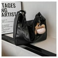 thumbnail image 2 of IELGY women's soft leather retro bucket bag, large-capacity crossbody shoulder tote bag (free pendant), 2 of 2
