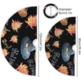 thumbnail image 3 of Coolnut Halloween Tree Skirt, Autumn Pumpkin Maple Leaves Xmas Tree Skirt, Floor Door Round Mat Decorations for Holiday Party Home Christmas Day Ornaments,47.2", 3 of 6