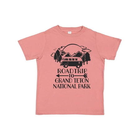 

Inktastic Road Trip To Grand Teton National Park Gift Toddler Boy or Toddler Girl T-Shirt