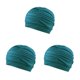 thumbnail image 3 of Advancent Fácil y ligero, manténgase cómodo con un gorro de baño para mujer, gorro de baño de tela de nailon duradero, azul pavo real Type1 NO1, 3 of 6