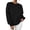 Black Sweatshirt, variant on FNFYFH Oversized Sweatshirts for Women Crew Neck Sweatshirt Long Sleeve Pullover Fall Colthes