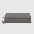 thumbnail image 2 of WestinTrends Solace Outdoor Patio Furniture Seat Chair Square Cushions with Piping. Set of 2, 20" x 19", Grey, 2 of 8