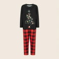 thumbnail image 1 of 2 Piece Matching Set Tree Printed Casual  Homewear Suit (Black 3M Baby), 1 of 8