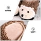 thumbnail image 5 of 1 par de pantuflas de erizo de dibujos animados, pantuflas de invierno para interior, pantuflas cálidas de felpa, 5 of 7