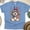 CarolinaBlue, variant on Patriotic Dog Shirt – Cute 4th of July USA Pup with Hat, Bowtie & Sunglasses Tee, Gold, Size M
