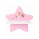 thumbnail image 1 of Repisa Infantil Estrella Pared Mdf Decorativa Habitación Niña Niño Rosa/dorado, 1 of 3